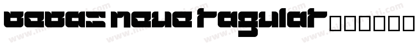 bebas neue ragular字体转换